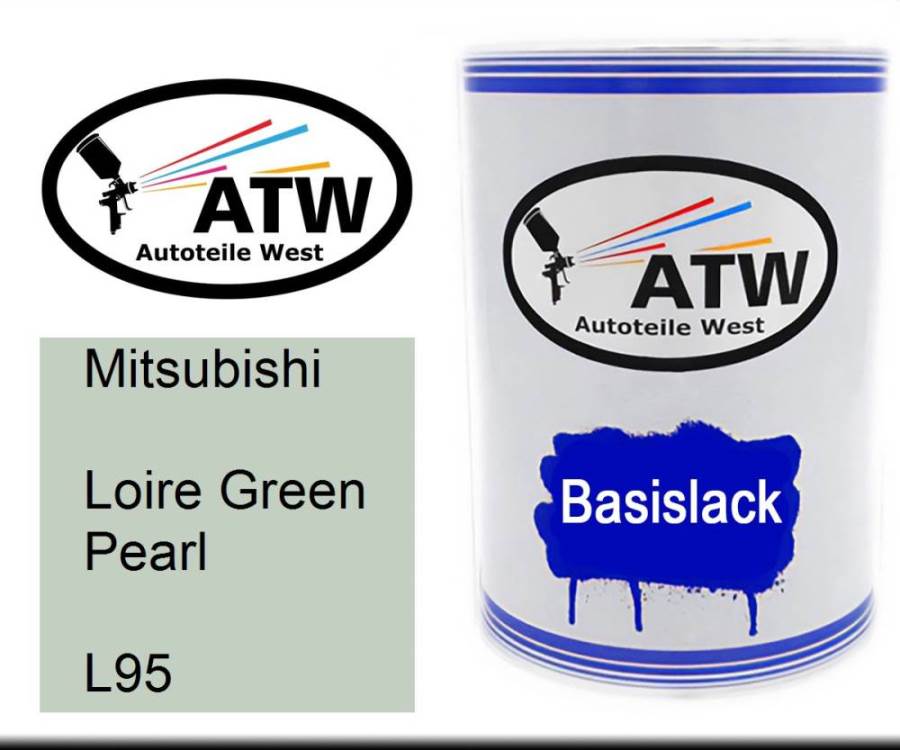 Mitsubishi, Loire Green Pearl, L95: 500ml Lackdose, von ATW Autoteile West.